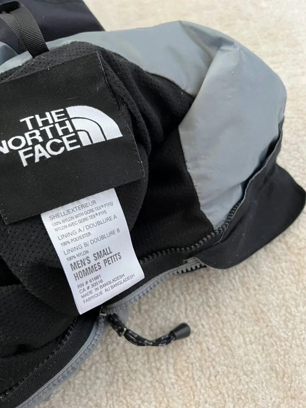 The North Face gray black